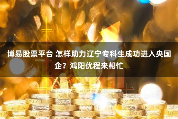 博易股票平台 怎样助力辽宁专科生成功进入央国企?鸿阳优程来帮忙