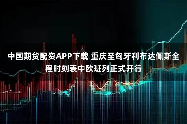 中国期货配资APP下载 重庆至匈牙利布达佩斯全程时刻表中欧班列正式开行