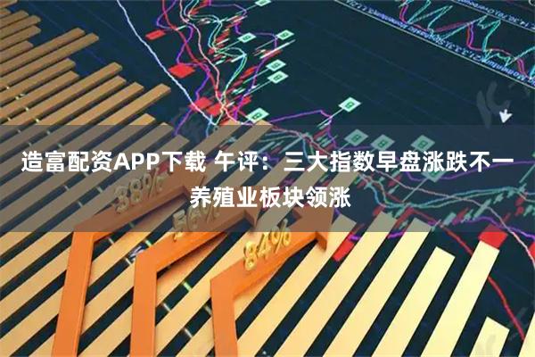 造富配资APP下载 午评：三大指数早盘涨跌不一 养殖业板块领涨